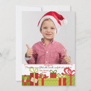 Kerstcadeaus Foto Kerstkaart