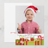 Kerstcadeaus Foto Kerstkaart (Voorkant / Achterkant)