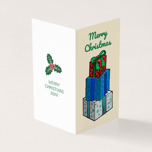 Kerstcadeaus & Geschenken Kaart (Buitenkant)