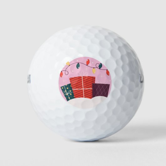 kerstcadeaus golfballen (Voorkant)