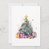 Kerstcadeaus Groene Feestdagen Kaart (Achterkant)