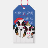 Kerstcadeaus Happy Moo Jaar Cadeaulabel (Voorkant)