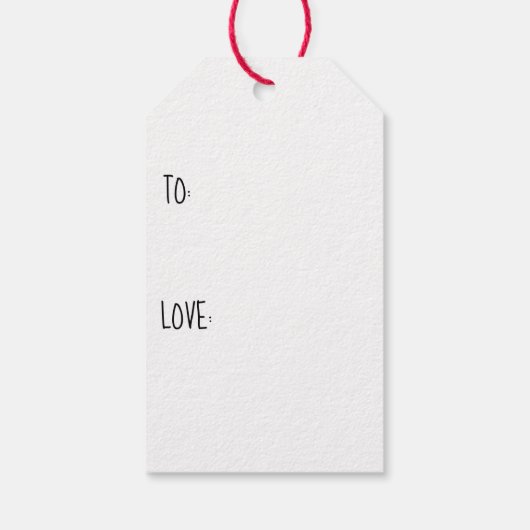 Kerstcadeaus Happy Moo Jaar Cadeaulabel (Achterkant)