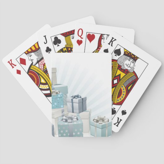 Kerstcadeaus hoekelement speelkaarten (Achterkant)