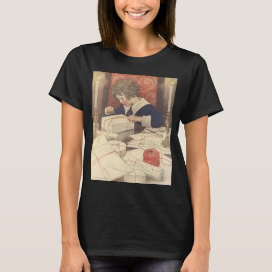 Kerstcadeaus inpakken, Jessie Willcox Smith T-shirt (Voorkant)