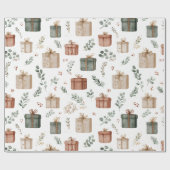 Kerstcadeaus Inpakpapier (Vlak)