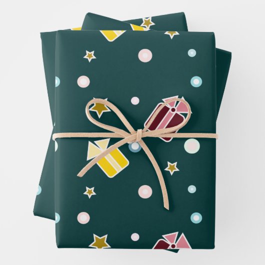Kerstcadeaus Inpakpapier Vel (In situ)