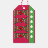 kerstcadeaus Joy Red Green Cadeaulabel (Voorkant)