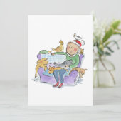 kerstcadeaus kaart (Staand voorkant)