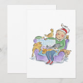 kerstcadeaus kaart (Voorkant / Achterkant)