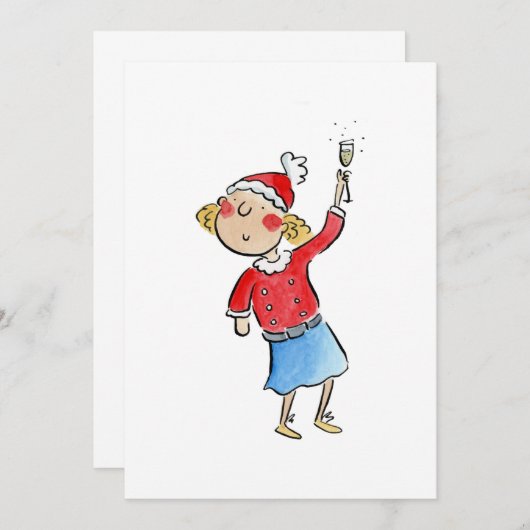 kerstcadeaus kaart (Voorkant / Achterkant)