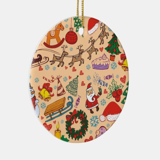 Kerstcadeaus Keramisch Ornament (Rechts)