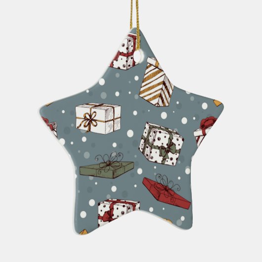 kerstcadeaus keramisch ornament (Rechts)