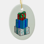 Kerstcadeaus Keramisch Ornament (Achterkant)