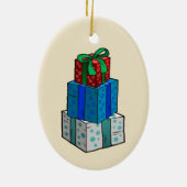 Kerstcadeaus Keramisch Ornament (Achterkant)