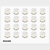 Kerstcadeaus & Kerstverlichting Stickers (Vel)