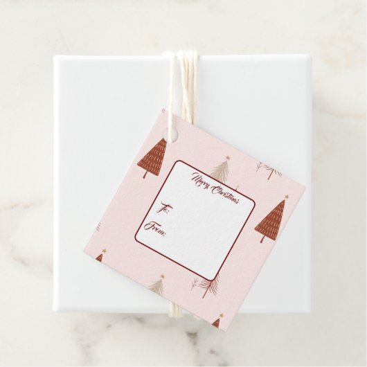 kerstcadeaus Label-bomen Bedankjes Labels (In situ)