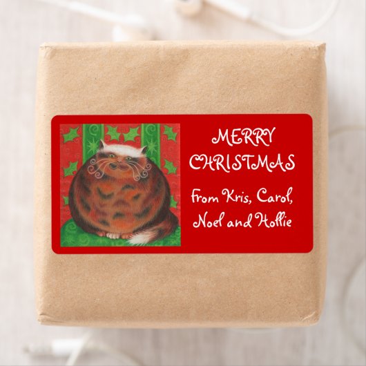 kerstcadeaus label rood (Insitu)