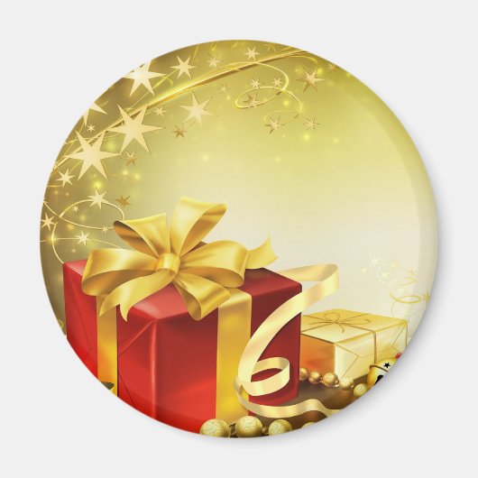 kerstcadeaus magneet (Voorkant)
