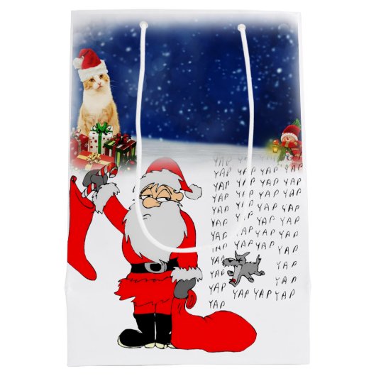 kerstcadeaus medium cadeauzakje (Achterkant)