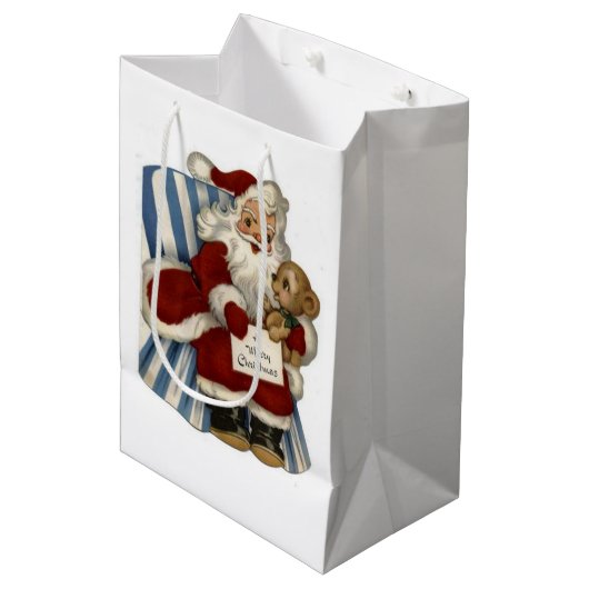 kerstcadeaus  medium cadeauzakje (Voorkant Gekanteld)