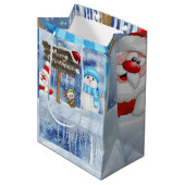 kerstcadeaus medium cadeauzakje (Voorkant Gekanteld)