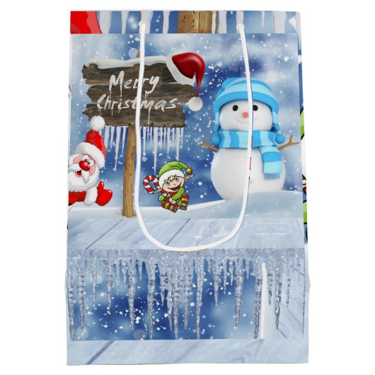 kerstcadeaus medium cadeauzakje (Achterkant)