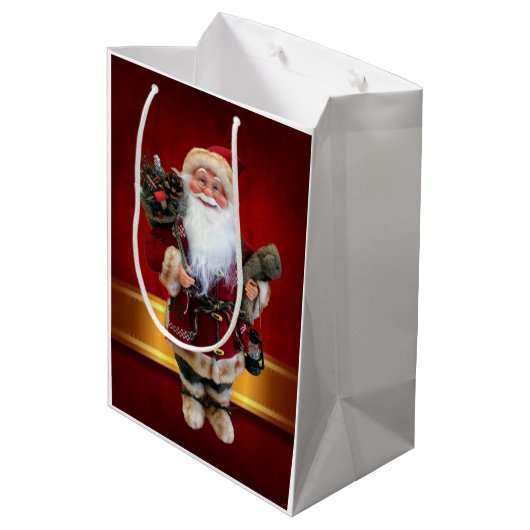 kerstcadeaus medium cadeauzakje (Achterkant Gekanteld)