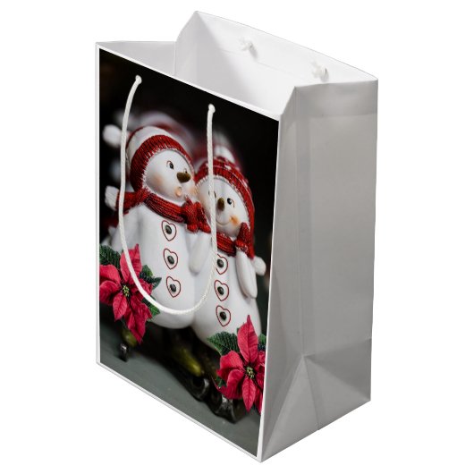 kerstcadeaus medium cadeauzakje (Achterkant Gekanteld)