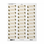 Kerstcadeaus met goud etiket (Full Sheet)