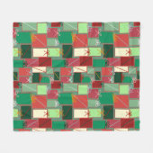 Kerstcadeaus met linten en strikken fleece deken (Voorkant (Horizontaal))