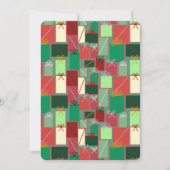 Kerstcadeaus met linten en strikken kaart (Voorkant)