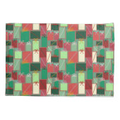 Kerstcadeaus met linten en strikken kussensloop (Achterkant)