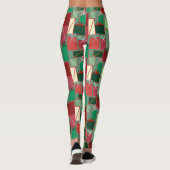 Kerstcadeaus met linten en strikken leggings (Achterkant)
