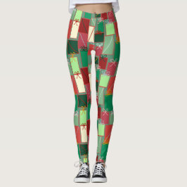Kerstcadeaus met linten en strikken leggings