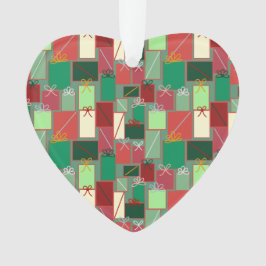 Kerstcadeaus met linten en strikken ornament