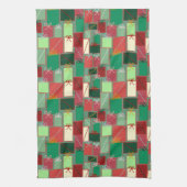 Kerstcadeaus met linten en strikken theedoek (Verticaal)