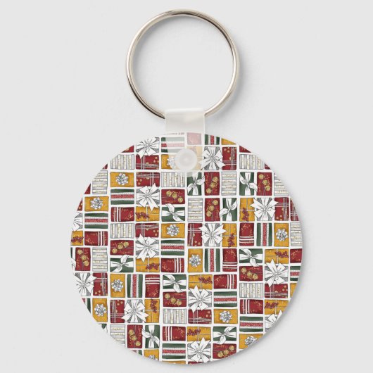 Kerstcadeaus Met Strik Sleutelhanger (Voorkant)