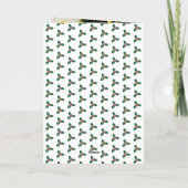 kerstcadeaus op een kerstkaart feestdagen kaart (Achterkant)