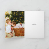 kerstcadeaus op een kerstkaart feestdagen kaart (Binnen)