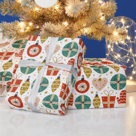 Kerstcadeaus Ornamenten Handschoenen Sterren Vakan Cadeaupapier