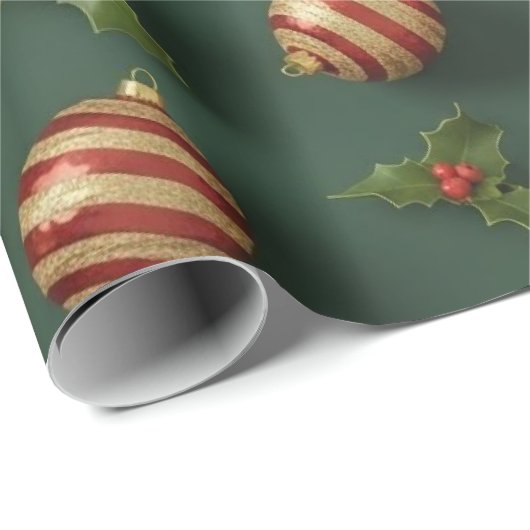 Kerstcadeaus & -ornamenten Naadloos Patroon Cadeaupapier (Rol Hoek)