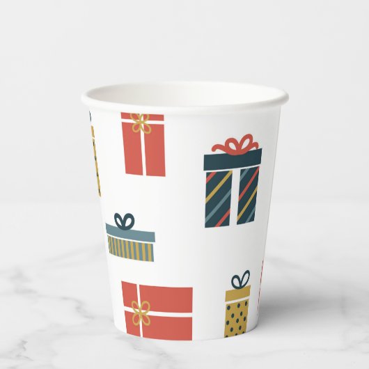 kerstcadeaus papieren bekers (Achterkant)