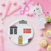 kerstcadeaus papieren bordje (Feest)