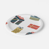 kerstcadeaus papieren bordje (Gekanteld)