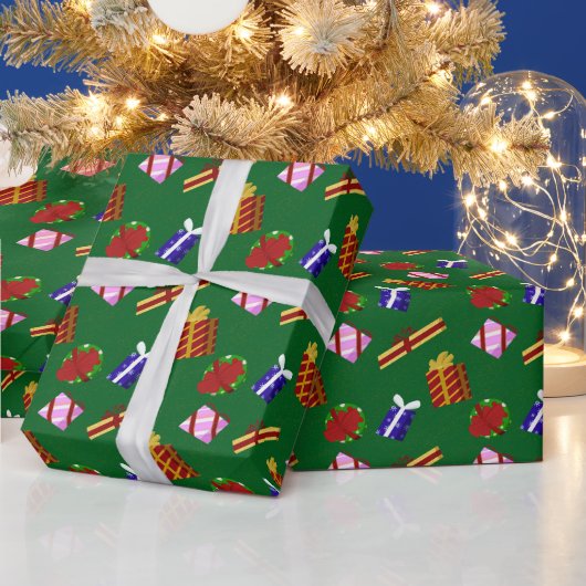 Kerstcadeaus Patroon Cadeaupapier (Feestdagen)