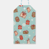 Kerstcadeaus Patroon Labels Cadeaulabel (Achterkant)