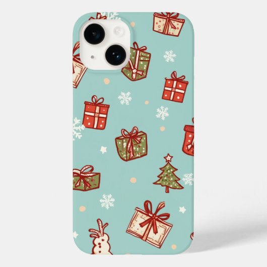 Kerstcadeaus Patroon Telefoonhoes Case-Mate iPhone Case (Achterkant)