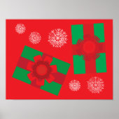 Kerstcadeaus Poster (Voorkant)