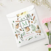 Kerstcadeaus Prettig Kerstmis Monogram Bedankzakje (Gezegeld)